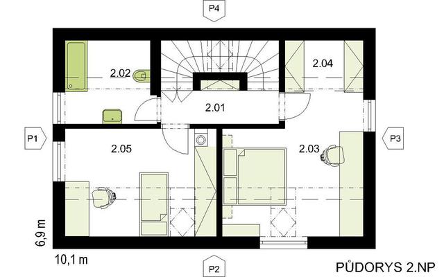 Projekt rodinného domu | BETA 70