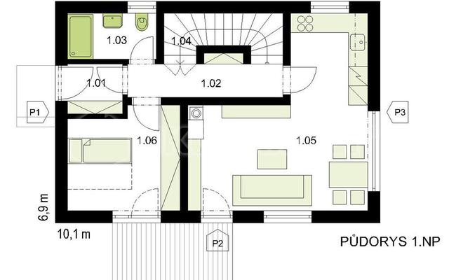 Projekt rodinného domu | BETA 70