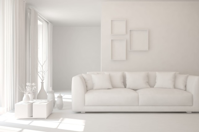 Pokud vezmete barevný minimalismus do důsledků, může výsledek vypadat snově, nebo také strašidelně - záleží na úhlu pohledu (Foto: Shutterstock)