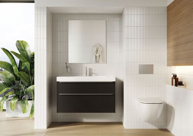 Barevné doplňky v kontrastních barvách perfektně oživí každý interiér a dodají mu patřičný šmrnc. Minimalistickou sérii Cubito Pure značky JIKA lze sladit s různorodými doplňky a jednoduše tak můžete proměňovat svůj interiér. (Zdroj: LAUFEN)
